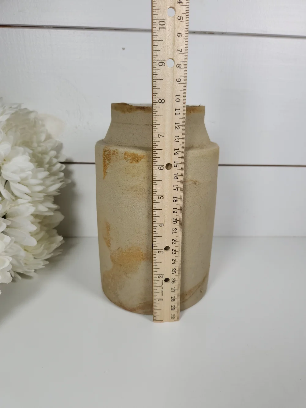 Antique Stoneware Canning Crock Jar 8